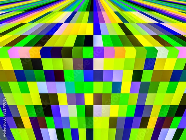Fototapeta Abstract collage of colors. Beautiful abstract geometric style texture background for use at graphic design and wrapping paper.