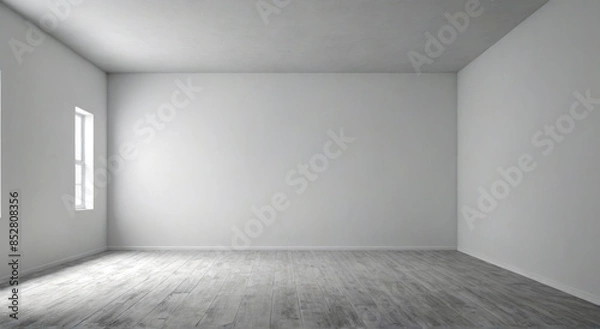 Fototapeta empty room with wall