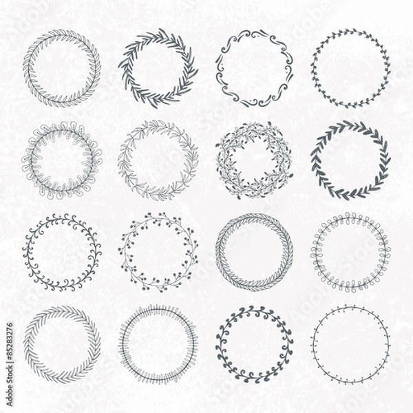 Fototapeta Wreaths Collection