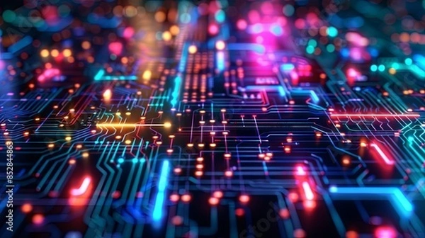 Fototapeta an abstract hardware board