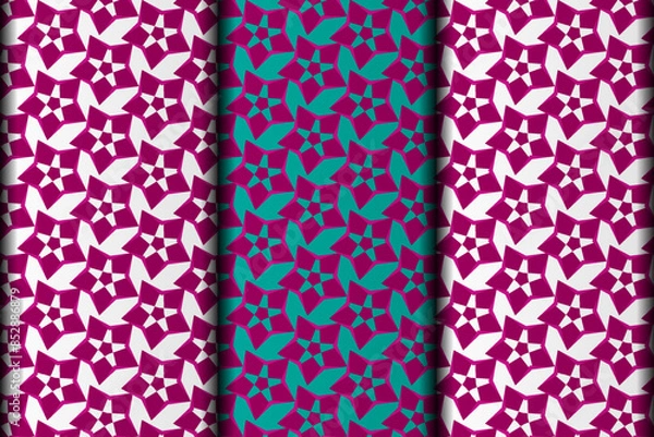 Obraz Vector eps seamless pattern design element template.