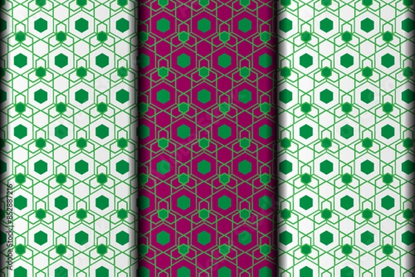 Obraz Vector eps geometric pattern design element template.