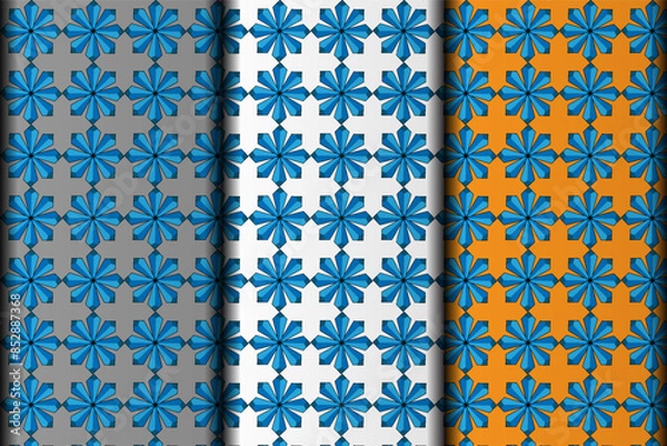 Obraz Vector eps seamless pattern design element template.