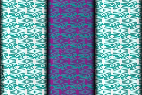 Obraz Vector eps seamless pattern design element template.