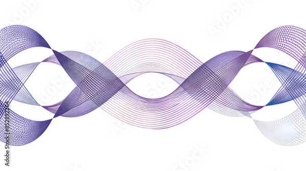 Fototapeta Geschwungenes Linienmuster, made by AI