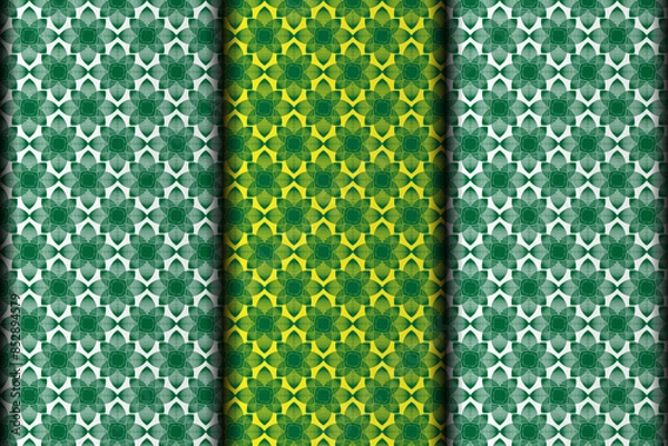 Obraz Vector eps seamless pattern design element template.