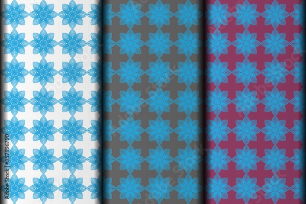 Obraz Vector eps seamless pattern design element template.