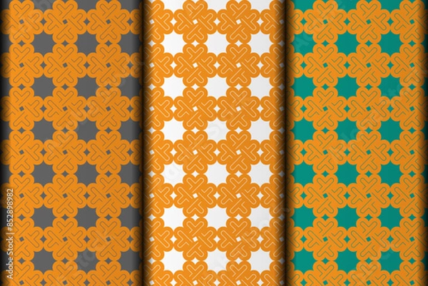 Obraz Vector eps seamless pattern design element template.
