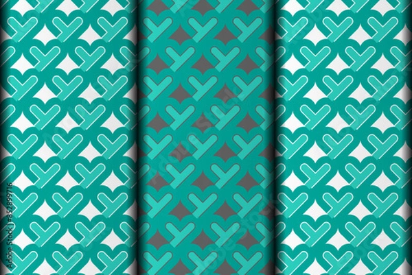 Obraz Vector eps seamless pattern design element template.