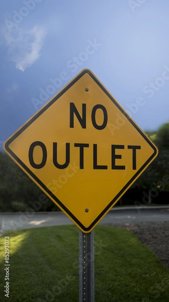Obraz no outlet sign