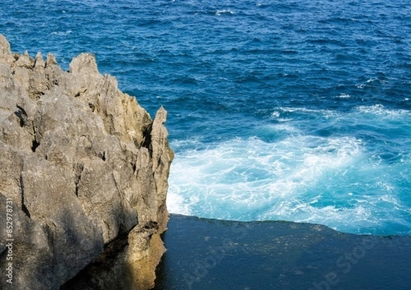 Fototapeta Beach cliff side