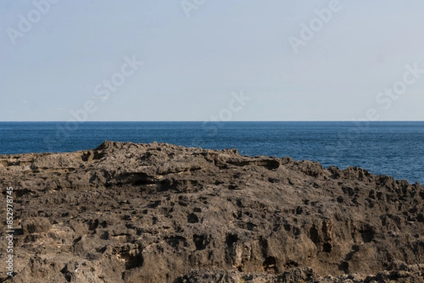 Fototapeta Beach cliff side