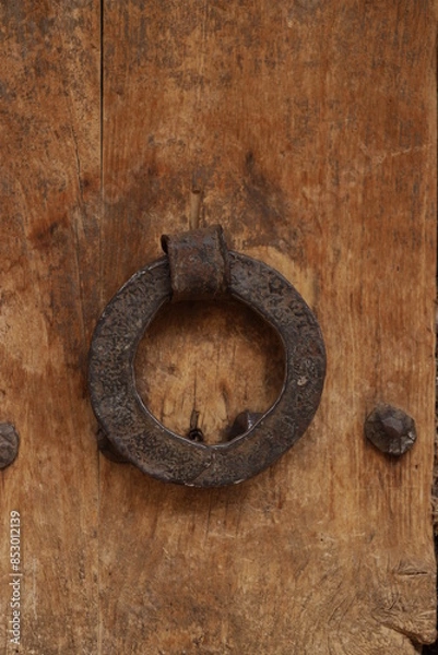Fototapeta old rusty knocker