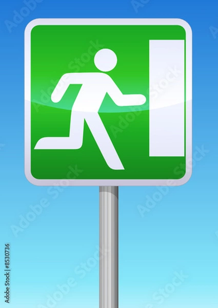 Obraz Panneau de signalisation issue de secours