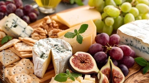 Fototapeta fine cheese platter