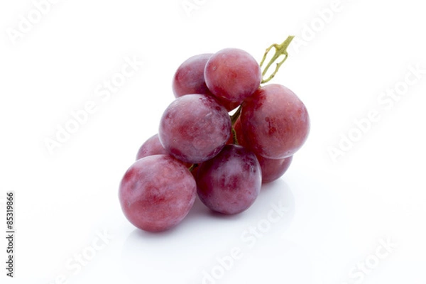 Fototapeta Grape on the white background. Fresh  berry.