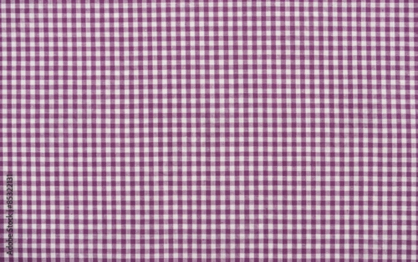 Fototapeta Stoff violett Karo Muster