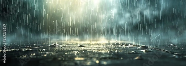 Fototapeta Heavy rain background