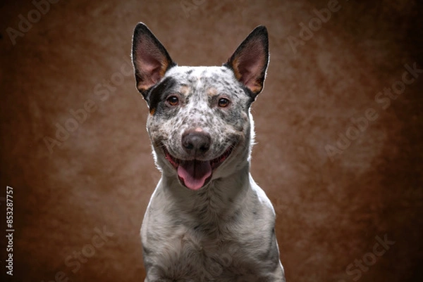 Obraz cute dog on an isolated background in a studio shot