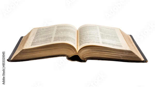 Fototapeta Open book on white background