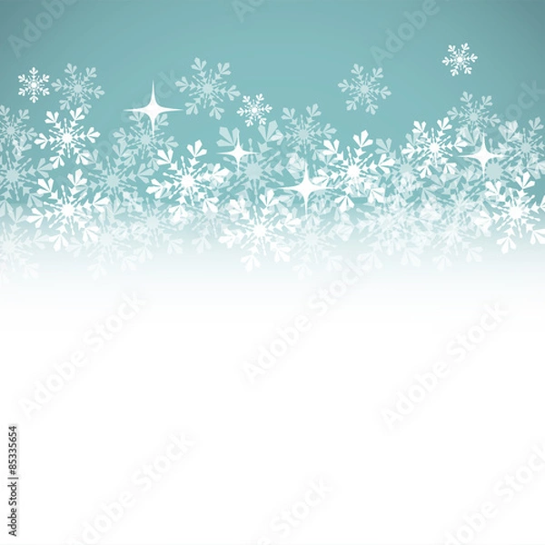 Obraz Winter background with place for your text.