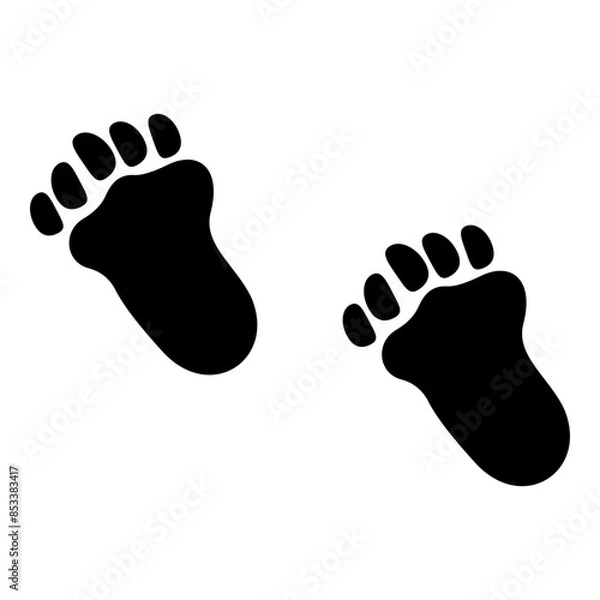 Obraz Bigfoot Footprints Tracks