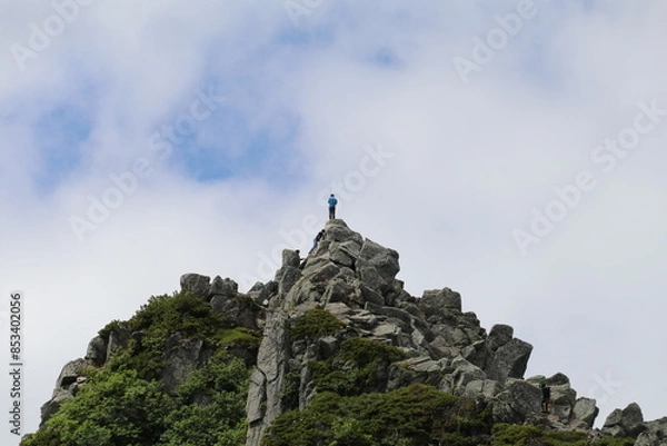 Fototapeta 木曽駒ケ岳の風景。乗越浄土からの眺望。