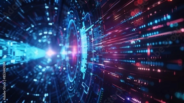 Fototapeta Digital background perfect for tech processes