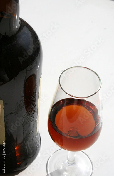 Obraz copa  y botella de vino