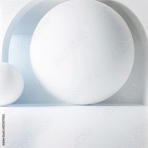 Obraz white  ball frame
