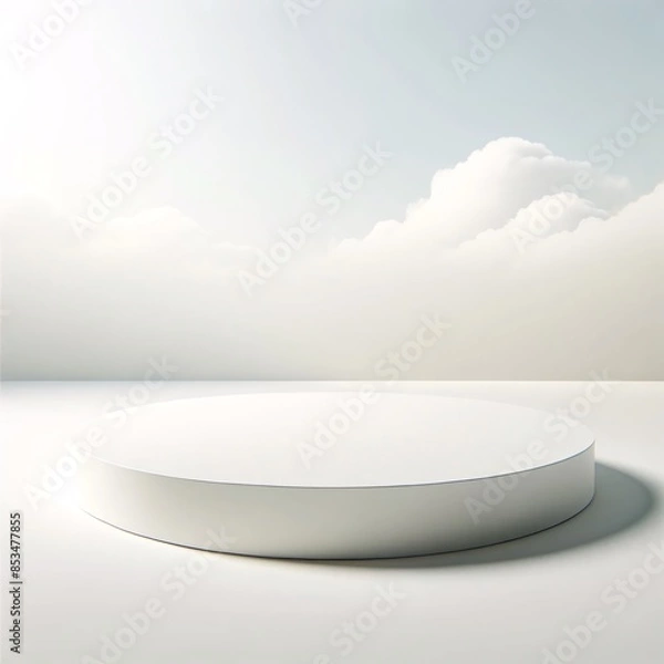 Obraz empty white podium