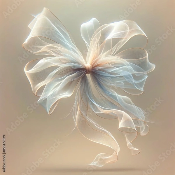 Obraz abstract background with ribbon