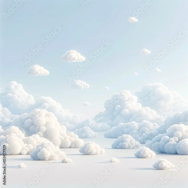 Fototapeta blue sky with clouds