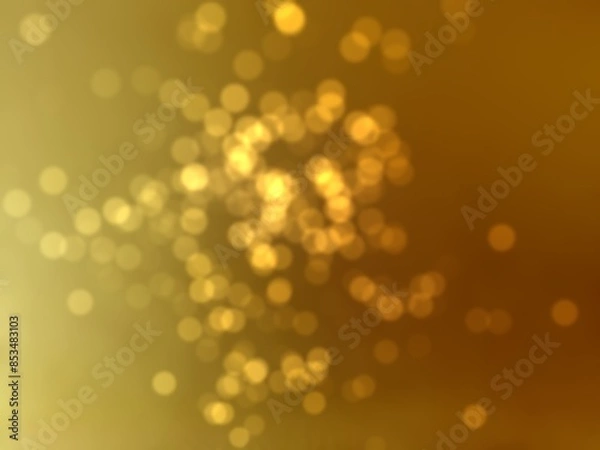 Fototapeta abstract background with golden bokeh