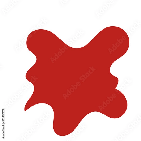 Fototapeta Red abstract shapes vector 