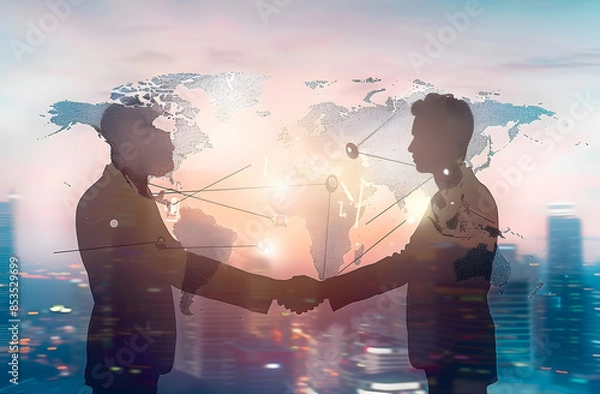 Fototapeta Forging Partnerships for Global Prosperity