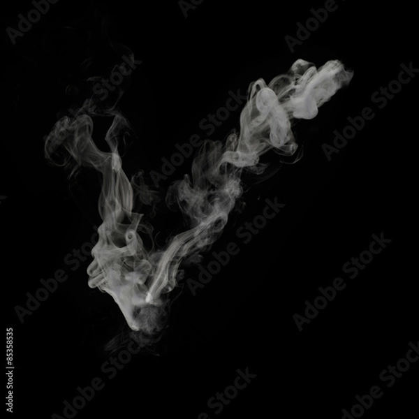 Fototapeta 煙りの文字