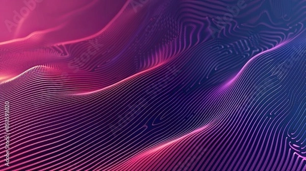 Fototapeta abstract lines background gradient in cyberpank style