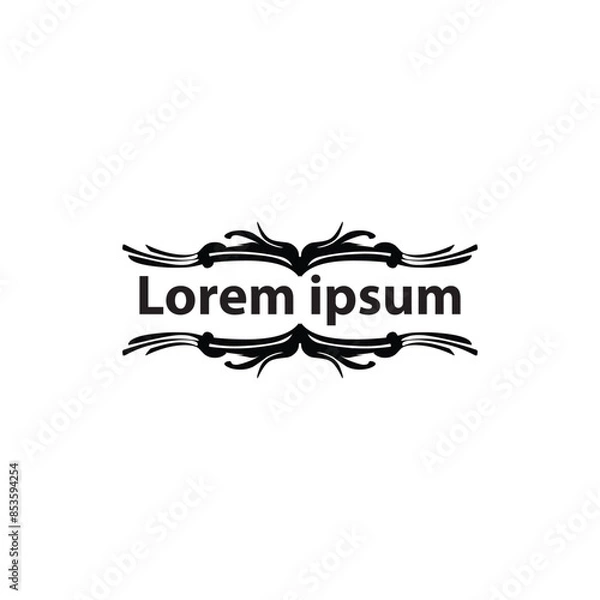 Fototapeta border, aesthetic, vintage and vector border design elements