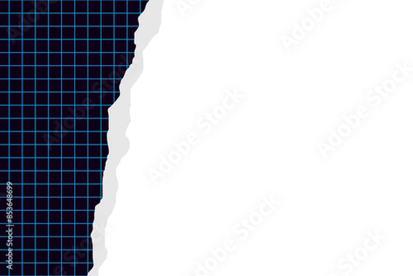 Obraz Torn paper checkered background