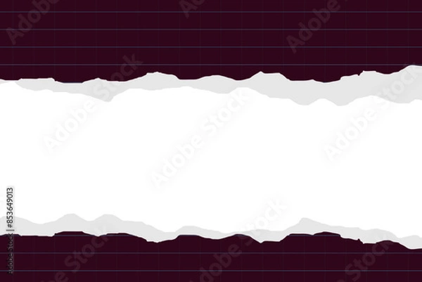 Obraz Torn paper checkered background