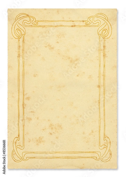 Fototapeta CARTA ANTICA DECORATA