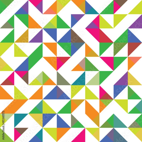 Fototapeta Abstract geometry pattern seamless background. Creative geometric wallpaper pattern for decoration.