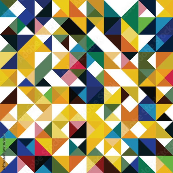 Fototapeta Abstract geometry pattern seamless background. Creative geometric wallpaper pattern for decoration.
