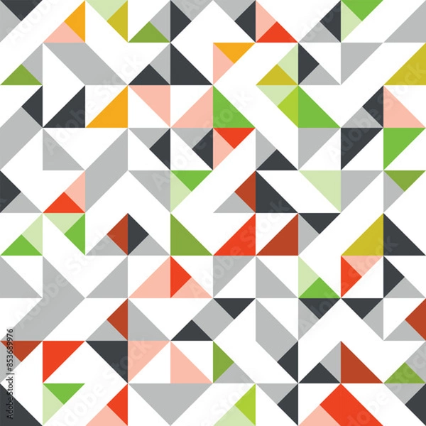 Fototapeta Abstract geometry pattern seamless background. Creative geometric wallpaper pattern for decoration.