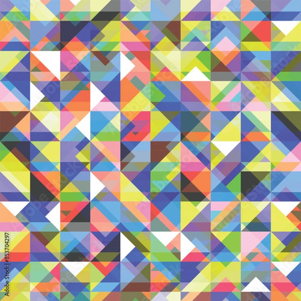 Fototapeta Abstract geometry pattern seamless background. Creative geometric wallpaper pattern for decoration.