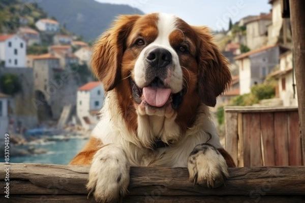 Fototapeta Portrait of a funny st