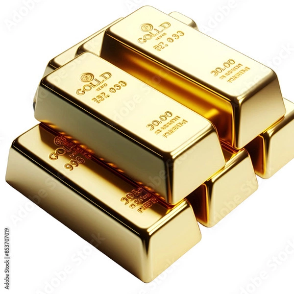 Fototapeta Gold on transparent background