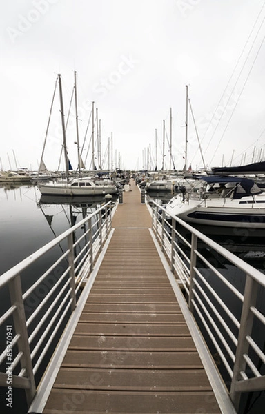 Fototapeta Pathway in marina