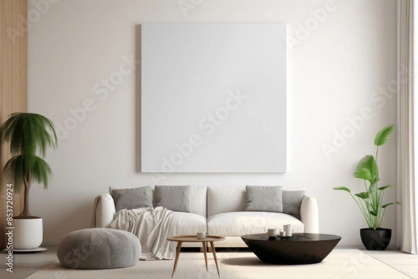 Obraz Hanging picture png,  transparent mockup